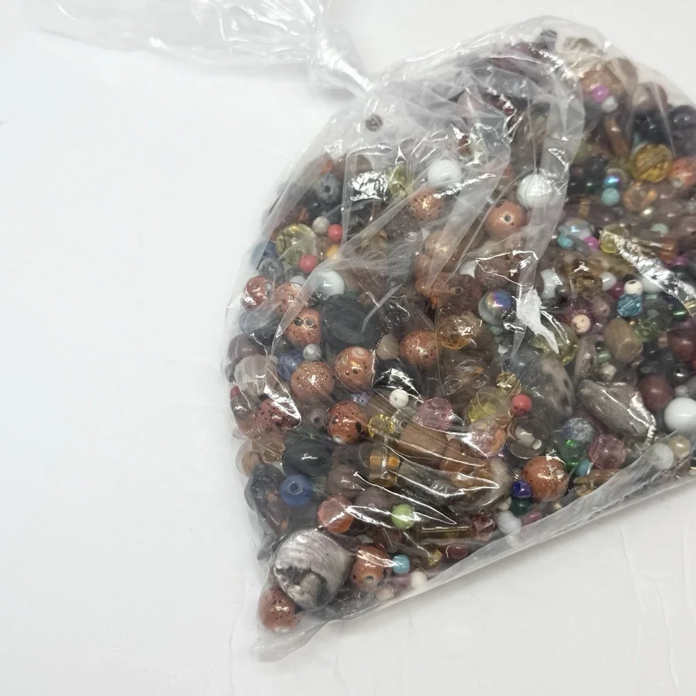 Mixed Bead Soup Glass Shell Stone Jewelry Making Craft Beads Bulk Loose Assorted
